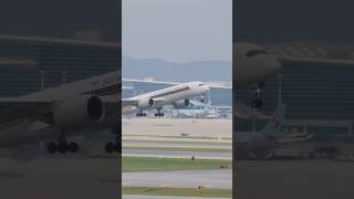 Singaporeairlines 611 takeoff ICN 16L [upl. by Philis]