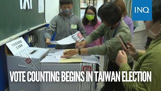 Vote counting begins in Taiwan election [upl. by Sila503]