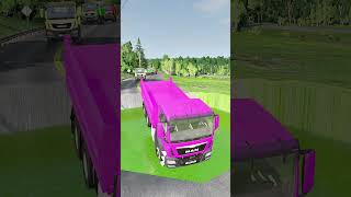 dumpertruck truck pothole simulation shorts [upl. by Nertie674]