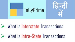 Interstate VS Intrastate in GST  Intrastate transaction  Interstate transaction [upl. by Epuladaug]