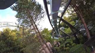 Galactica 4K Front Seat POV  Alton Towers Resort [upl. by Hasina]