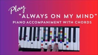 How to Play Sing Always On My Mind  Willie Nelson  Easy Piano Chord Lesson  IVOREEZ [upl. by Ritz]