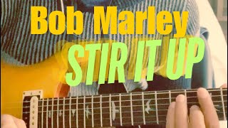 Bob Marley  Stir It Up Reggae Guitar Tutorial [upl. by Joashus17]