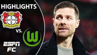 🚨 NEVERKUSEN to ‘NEVERLOSIN’ 🚨 Bayer Leverkusen vs Wolfsburg  Bundesliga Highlights  ESPN FC [upl. by Littlejohn4]