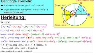 Beweis des Additionstheorem für cosab [upl. by Aibos]