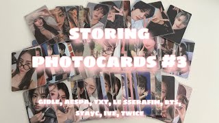 storing photocards 3  collection change [upl. by Falcone711]