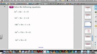 Solving quadratics by factorising part 2 of 2 [upl. by Agatha]