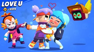 Willow Surprise Kiss 👄 Brawl Stars FUNNY POSE [upl. by Zolner]