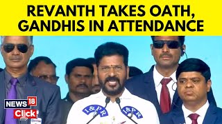 Revanth Reddy Speech Today  Revanth Reddy Takes Oath As Telangana Chief Minister  News18  N18V [upl. by Carlick]