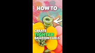 How to Create Curly Balloon Spirals ➿ [upl. by Nikaniki]