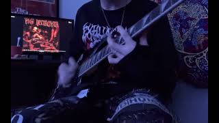 Pig Destroyer  Cheerleader CorpsesScatology HomeworkTrojan Whore Guitar Cover [upl. by Hyo839]