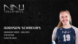 Schreurs Addison  Aug 2023 Recruiting Combine [upl. by Rodrigo]