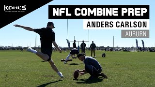 Anders Carlson  NFL Combine Training  Kohls Kicking Camps [upl. by Middle]