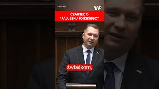 Czarnek wypomniał quotpaluszek Jońskiegoquot Nie można było dyskutować [upl. by Black120]