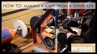 How to Making a knife from a sawblade [upl. by Ahsened]