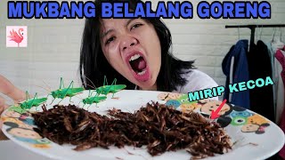 MUKBANG BELALANG GORENG EKSTREM BANGET SAMPE MUNTAH MUNTAH [upl. by Percival971]