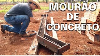 MOURÃO DE CONCRETO TORTO  como preparar antes de encher com concreto parte 2 [upl. by Freeman]