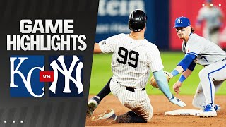 Royals vs Yankees Game Highlights 9924  MLB Highlights [upl. by Atileda]