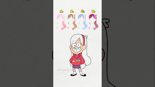 Gravity falls Mabel Pines which color is best gravityfalls shorts animationart [upl. by Nisen]