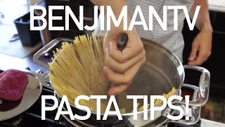 How to Cook Pasta Pasta Cooking Tips  BenjiManTV [upl. by Ttehc]