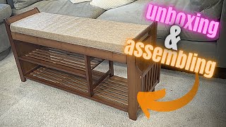 Unboxing amp Assembling the PETKABOO 2 Tier Shoe Bench [upl. by Antone]