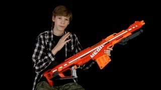 Nerf Elite Mega Centurion Review and Shooting [upl. by Alial304]