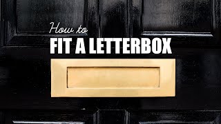 How To Install a Letterbox To a Door  DIY Know How [upl. by Edvard672]