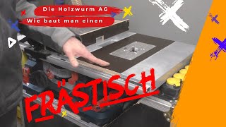 Bosch GTS 635216 Frästisch einbauen Die Holzwurm AG [upl. by Hillier]