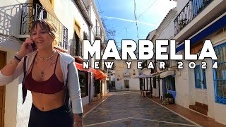 Marbella Spain New Year January 2024 Update Costa del Sol  Málaga 4K [upl. by Marsden]