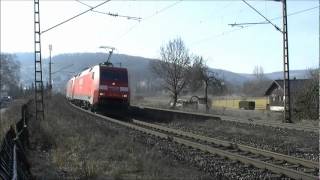 Die MainSpessart Bahn KBS 800 am 21022012 mit vielen Highlights Teil 4 [upl. by Nelak871]