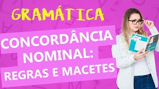 CONCORDÂNCIA NOMINAL REGRAS E DICAS  Profa Pamba [upl. by Eynahpets470]