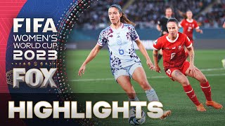 Switzerland vs Spain Highlights  2023 FIFA Womens World Cup  Round of 16 [upl. by Ahsimet]