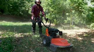 OleoMac DEB 528 Wheeled Brush Mower In Action [upl. by Coster]