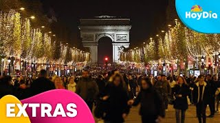 París inició la temporada navideña en los Campos Elíseos  Hoy Día  Telemundo [upl. by Orton]