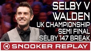 Mark Selby v Ricky Walden UK Championship Semi Final  Selby 147 break [upl. by Adnimra]