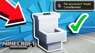 LES TOILETTES  🚽 💩  MINECRAFT POCKET EDITION  📱🔥 [upl. by Irami538]