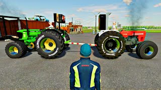 John Deere Tochan King 👑 vs Swaraj 855 tractor tochan Nishu Deshwal Tractor Game best tractor game [upl. by Sadinoel721]