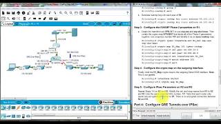 7328 Packet Tracer  Configuring GRE Over IPsec [upl. by Legnaesoj725]