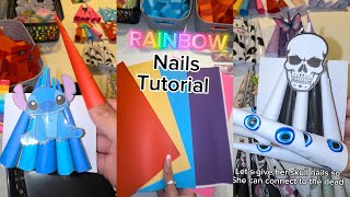 NAILS COMPILATION💘 paper nail designs  tutorial [upl. by Anil]