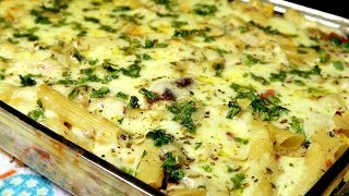 MACARRÃO COM SARDINHA CREMOSO GRATINADO NO FORNO [upl. by Aisatsanna]