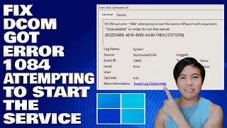 How To Fix DCOM Got Error 1084 Attempting To Start The Service in Windows 1011 [upl. by Redienhcs]