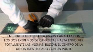 SISTEMA NOVEDOSO Y PRACTICO PARA INSTALAR CANALETAS [upl. by Henleigh]