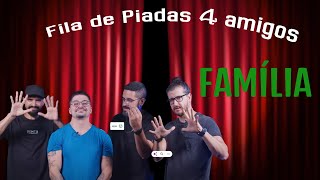 4 Amigos Fila de piadas Famiília  Para rir muito [upl. by Shannah]