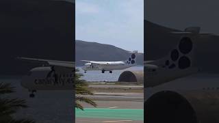 CANARYFLY  ATR 72600  LANDING  LAS PALMAS DE GRAN CANARIA AIRPORT GCLPLPA [upl. by Resee]