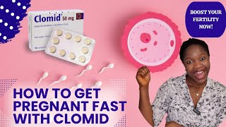 How to get pregnant fast with clomid  Boost your fertility now [upl. by Eblehs364]