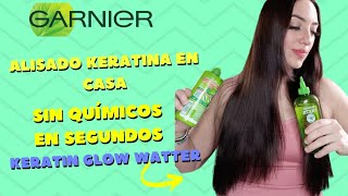 ADIOS ESPONJADO CREMA Para PEINAR 10 EN 1 KERATIN GLOW WATTER FRUCTIS GARNIER CÓMO SE USA [upl. by Francie]