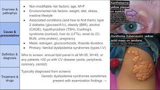 Hypercholesterolemia lipids statins etc [upl. by Wira208]