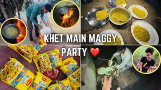 Khet main maggy party❤️vlog video viral trending [upl. by Barnabas]