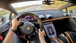 The Lamborghini Huracan STO is my new Favorite Supercar  POV Sunrise Drive [upl. by Laurel101]