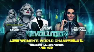 AEW Revolution 2024 Match Card [upl. by Lupee257]